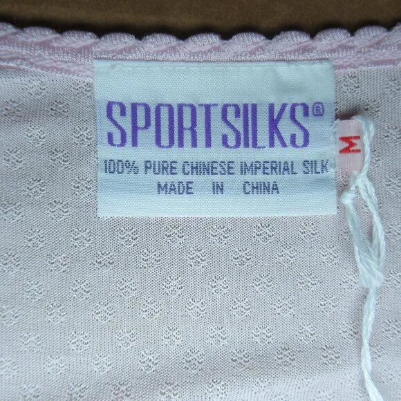 NWOT Vintage 90s Sport Silks 100% Imperial Silk Two-Piece SetSize Medium